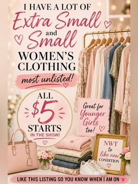 👗 Live show listing for low start xs-sm women’s clothing